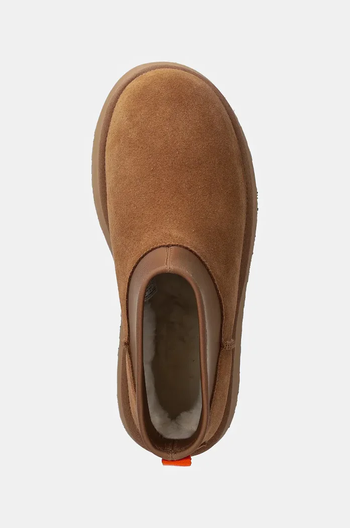 UGG Classic Mini Dipper апрески дамски от велур кафяви 1168170-CHE