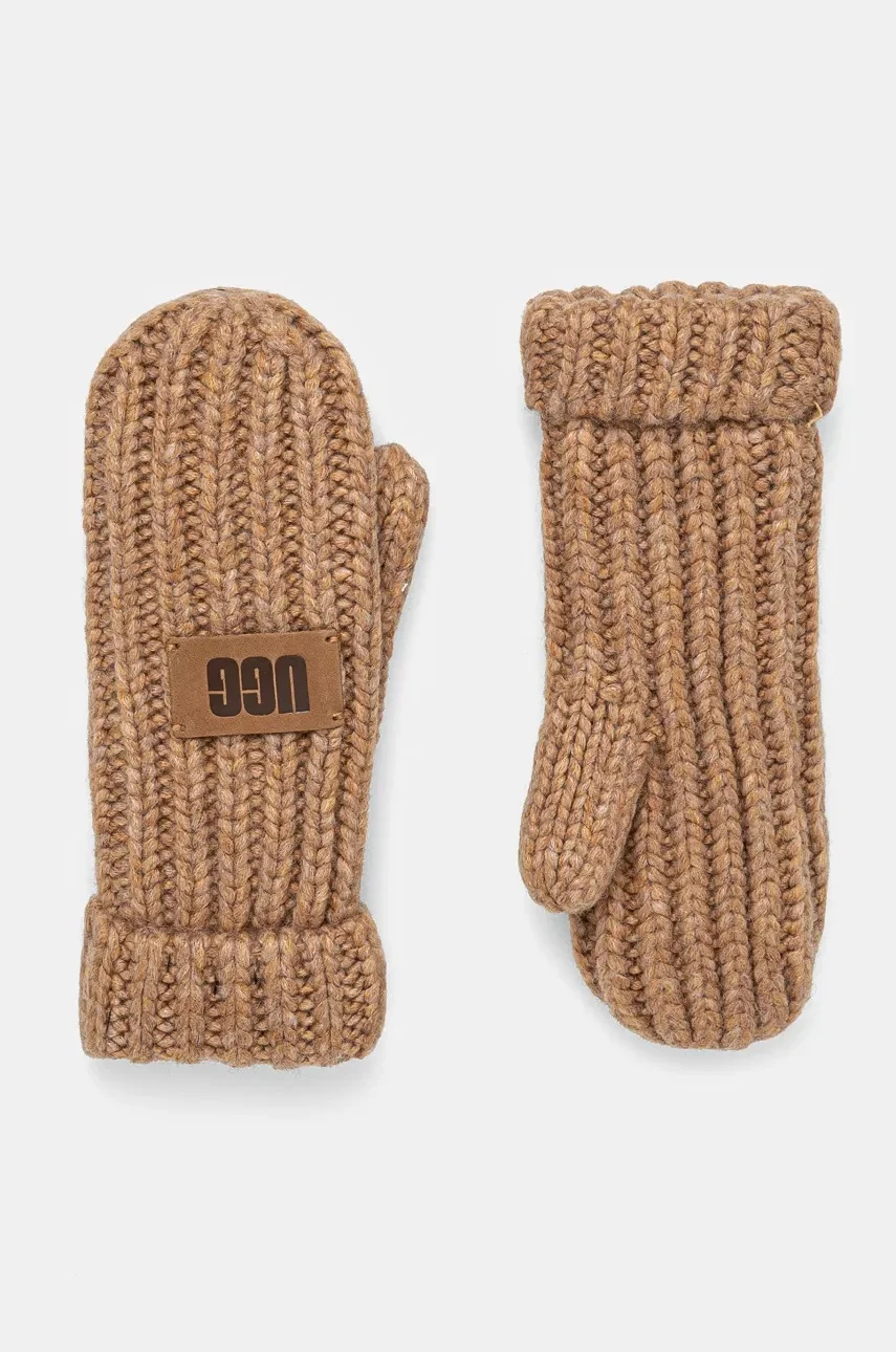 UGG Детски ръкавици с вълна CHUNKY MITTEN