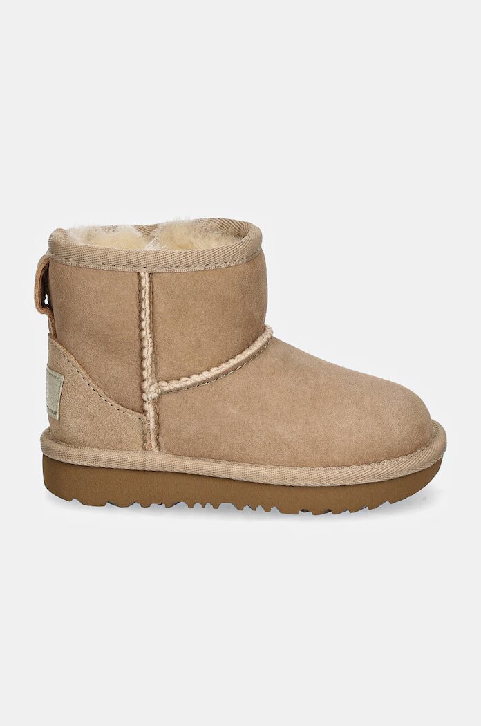 UGG Детски велурени апрески CLASSIC MINI II в бежово 1017715T