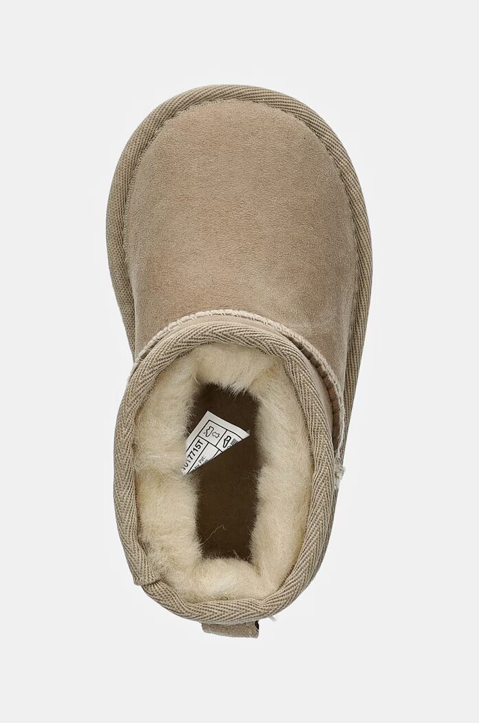 UGG Детски велурени апрески CLASSIC MINI II в бежово 1017715T