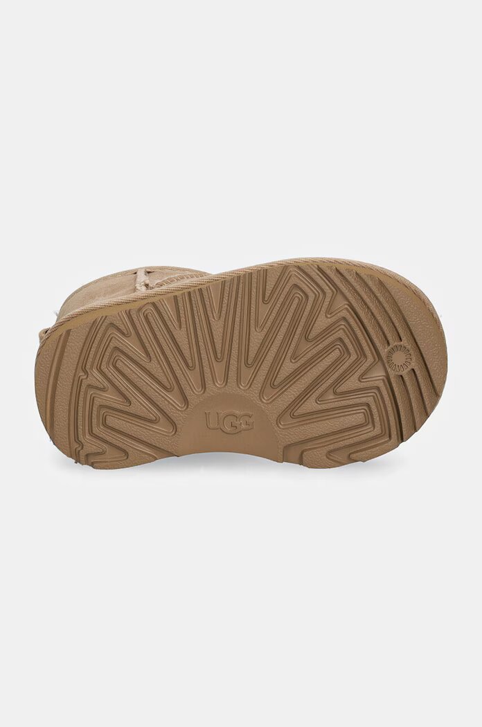 UGG Детски велурени апрески CLASSIC MINI II в бежово 1017715T
