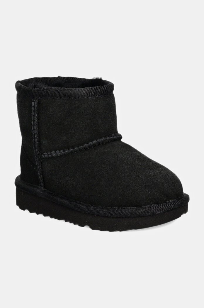 UGG Детски велурени апрески CLASSIC MINI II в черно 1017715T
