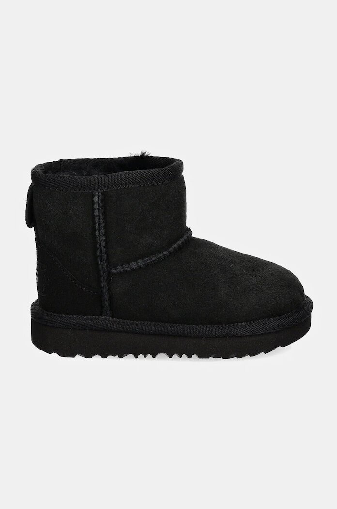 UGG Детски велурени апрески CLASSIC MINI II в черно 1017715T