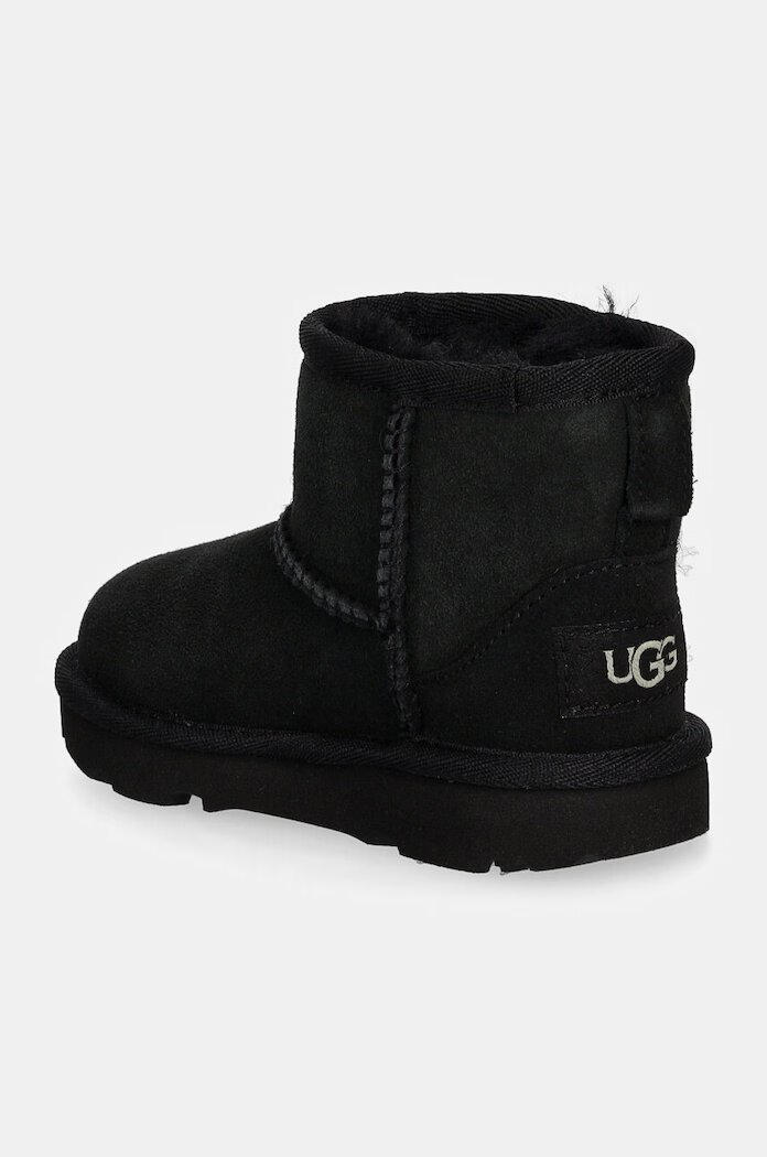 UGG Детски велурени апрески CLASSIC MINI II в черно 1017715T