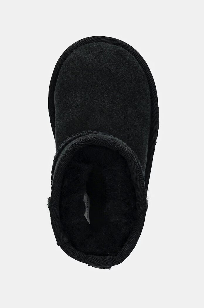 UGG Детски велурени апрески CLASSIC MINI II в черно 1017715T