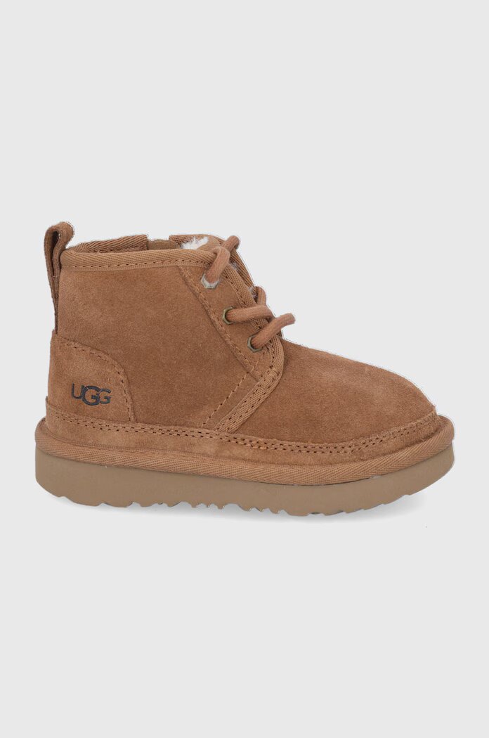 UGG Детски велурени апрески в кафяво