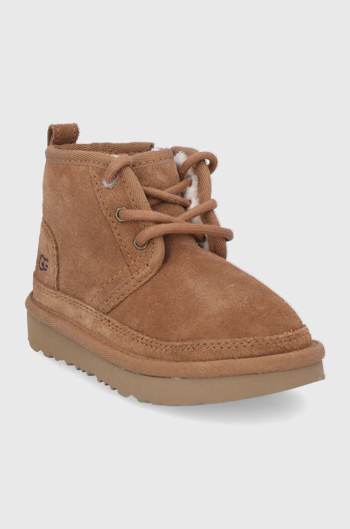 UGG Детски велурени апрески в кафяво