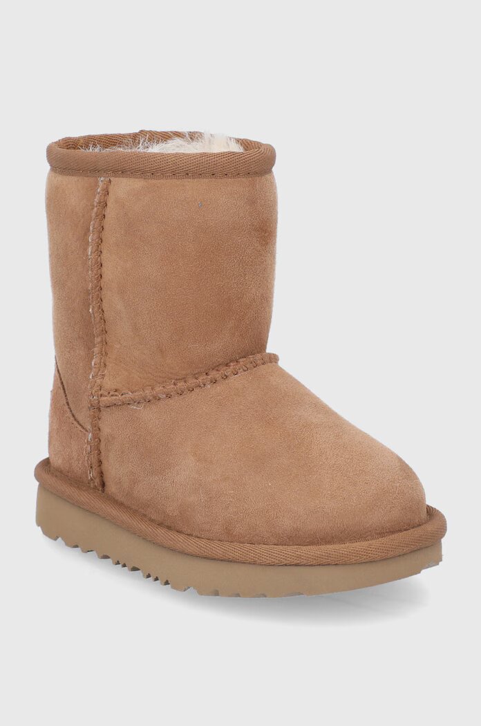 UGG Детски велурени апрески в кафяво