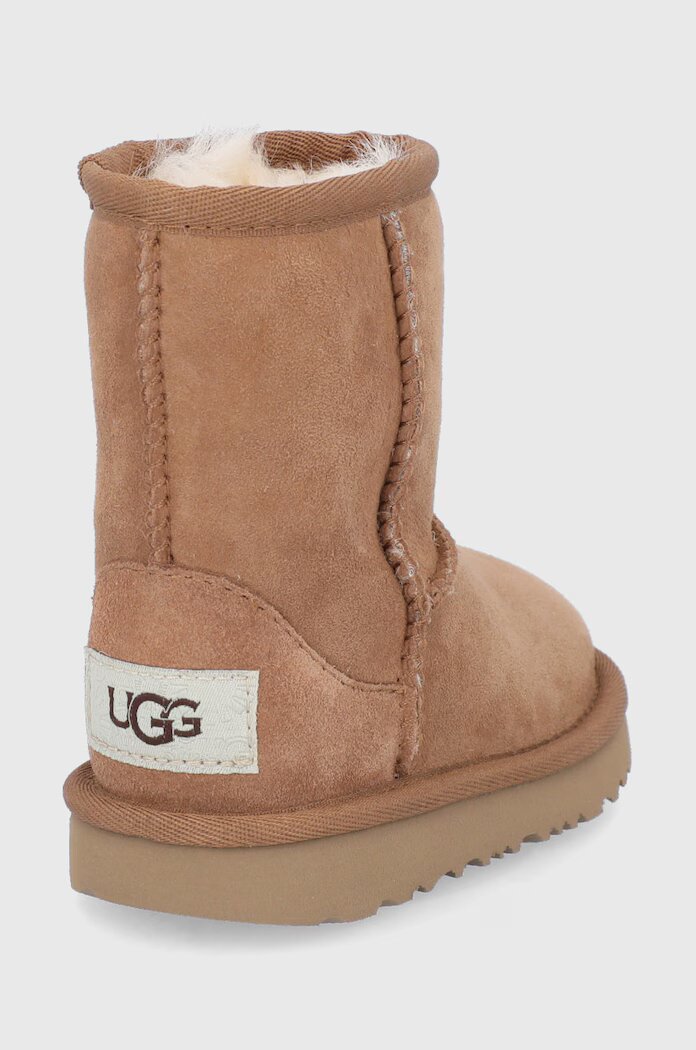 UGG Детски велурени апрески в кафяво