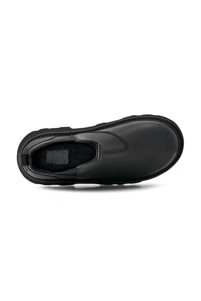 UGG Кожени боти челси Chelsea Lug Leather мъжки в черно 1172990.BLK