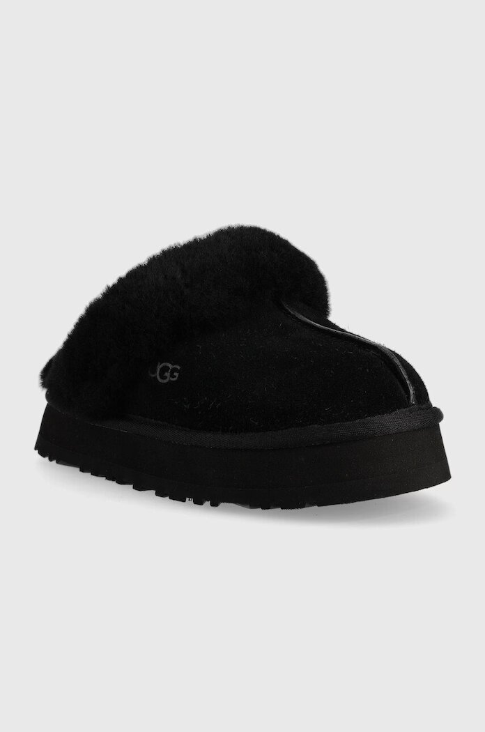 UGG Кожени чехли Disquette W Disquette в черно 1122550.BLK