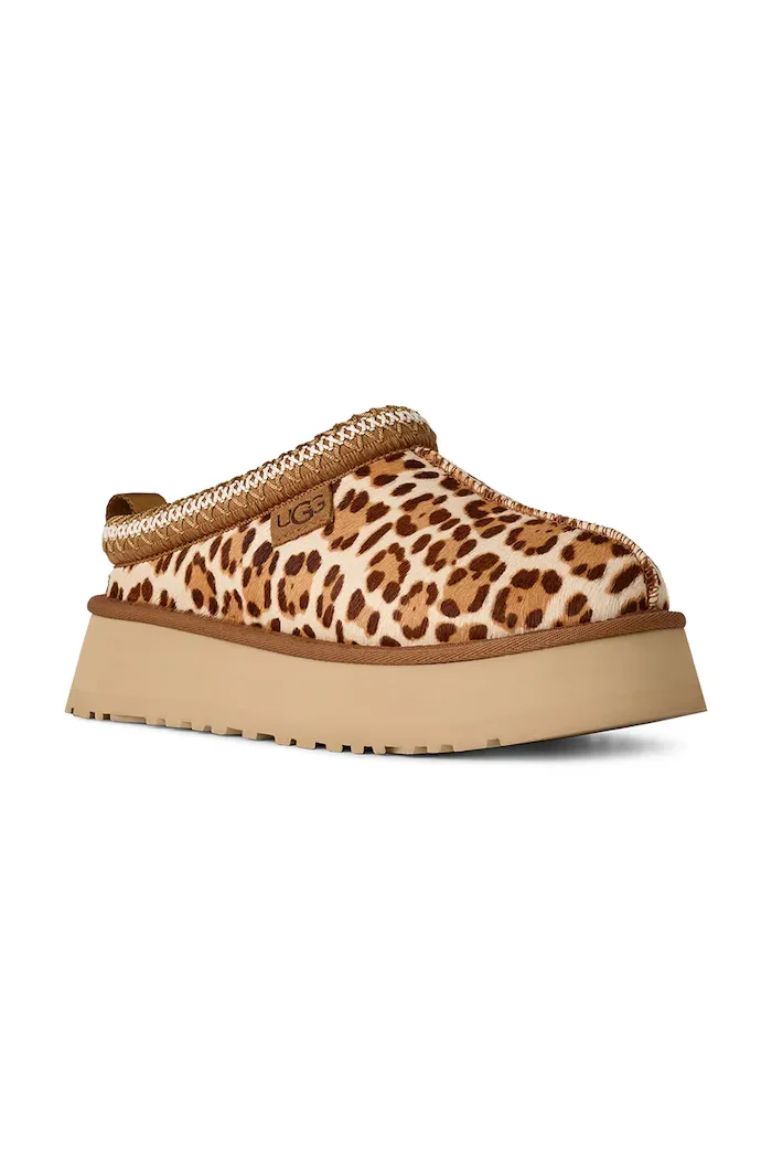 UGG Кожени чехли W Tazz Plains в бежово 1177890.FDJ