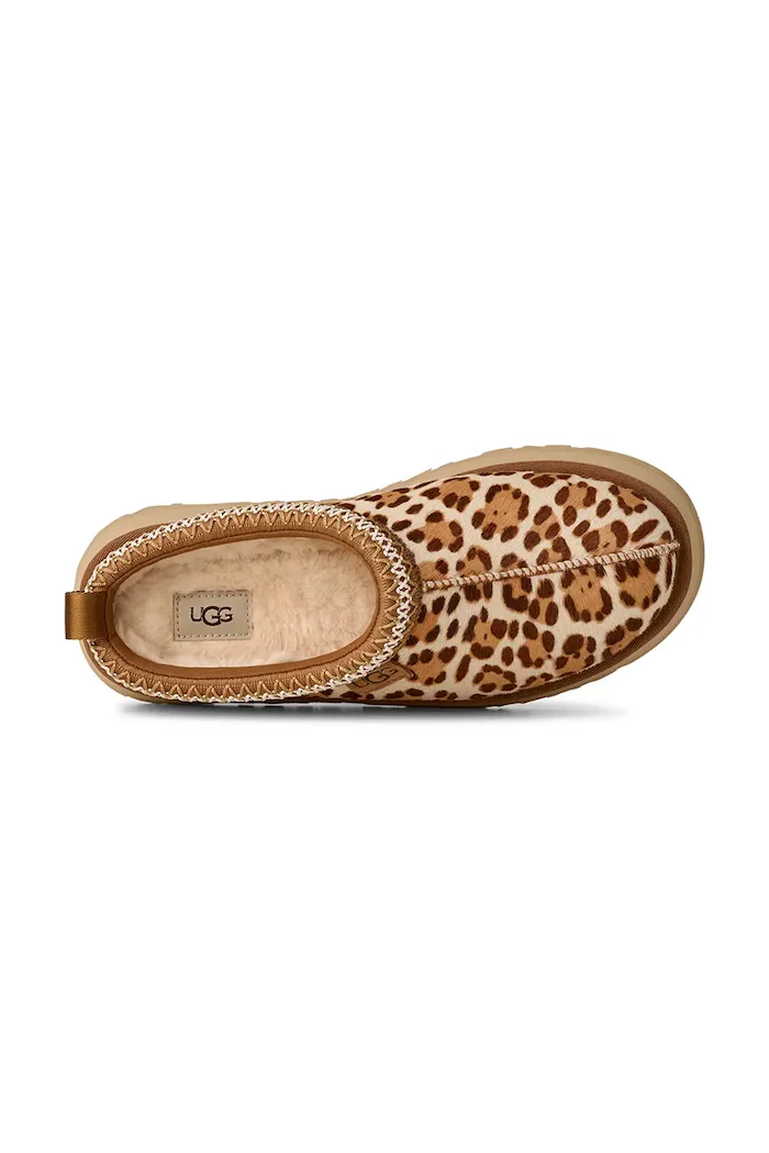 UGG Кожени чехли W Tazz Plains в бежово 1177890.FDJ