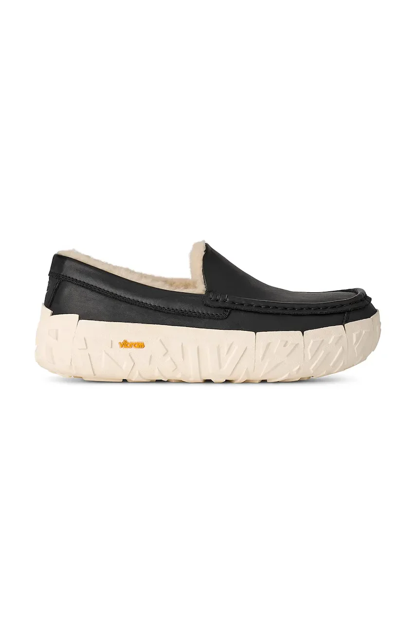 UGG Кожени мокасини Ascot Wrap Tech Noir