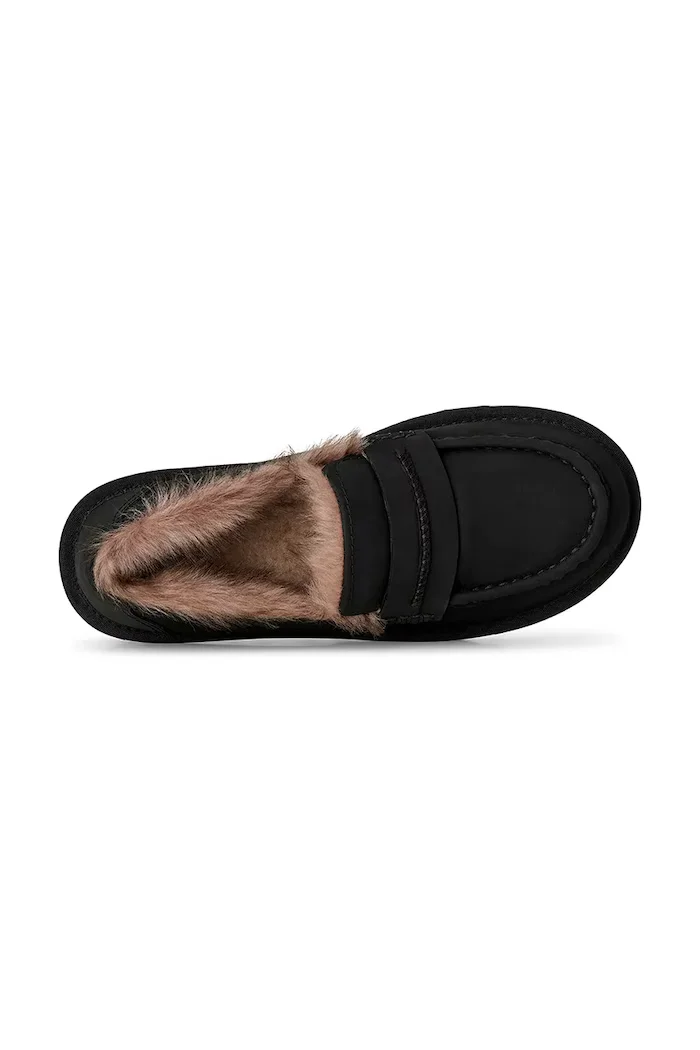 UGG лоуфъри дамски от набук W Ellis Nubuck Loafer черни 1183310.BLK