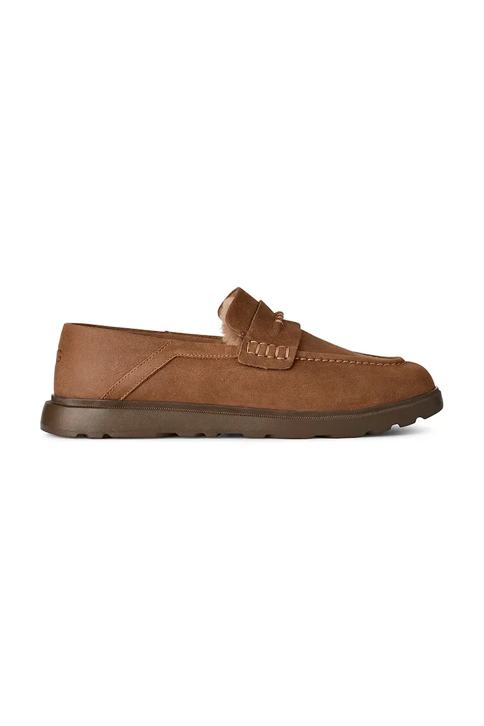 UGG лоуфъри мъжки от набук M Shep Penny Loafer кафяви 1187432.CHE