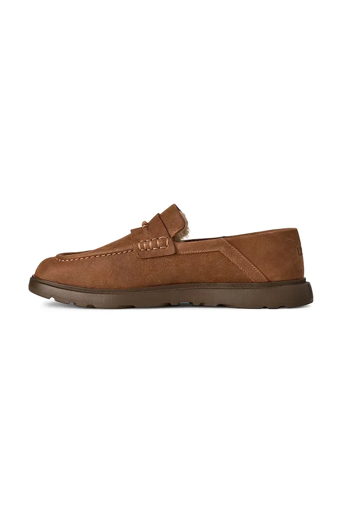 UGG лоуфъри мъжки от набук M Shep Penny Loafer кафяви 1187432.CHE