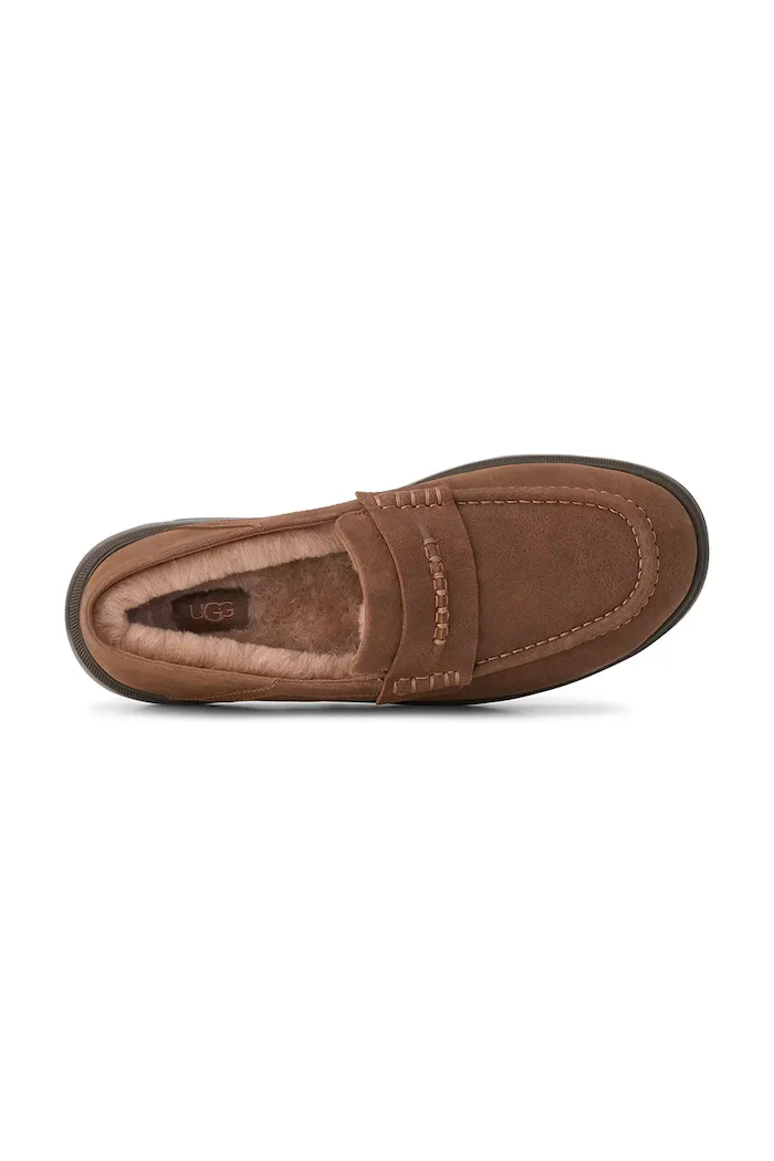 UGG лоуфъри мъжки от набук M Shep Penny Loafer кафяви 1187432.CHE