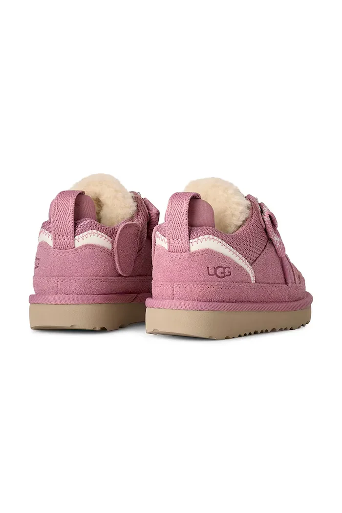 UGG LOWMEL маратонки за деца от велур розови 1152410T