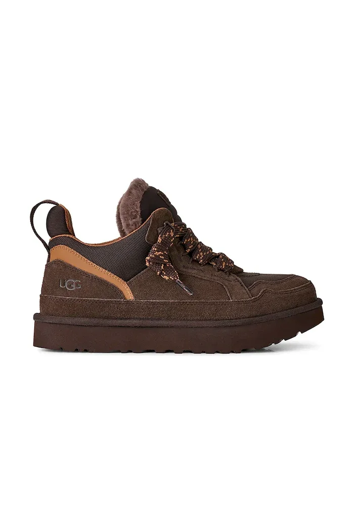 UGG M Lowmel маратонки мъжки от велур кафяви 1170750.DDC