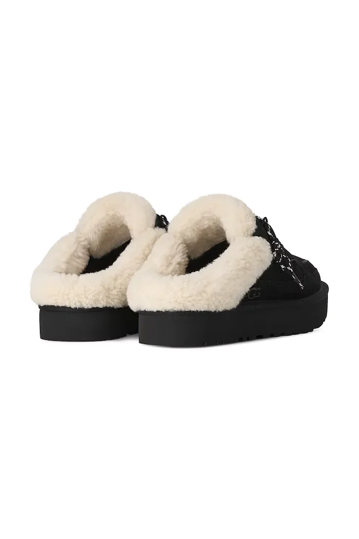 UGG маратонки дамски от велур W Lowmel Mule черни 1180313.BLK