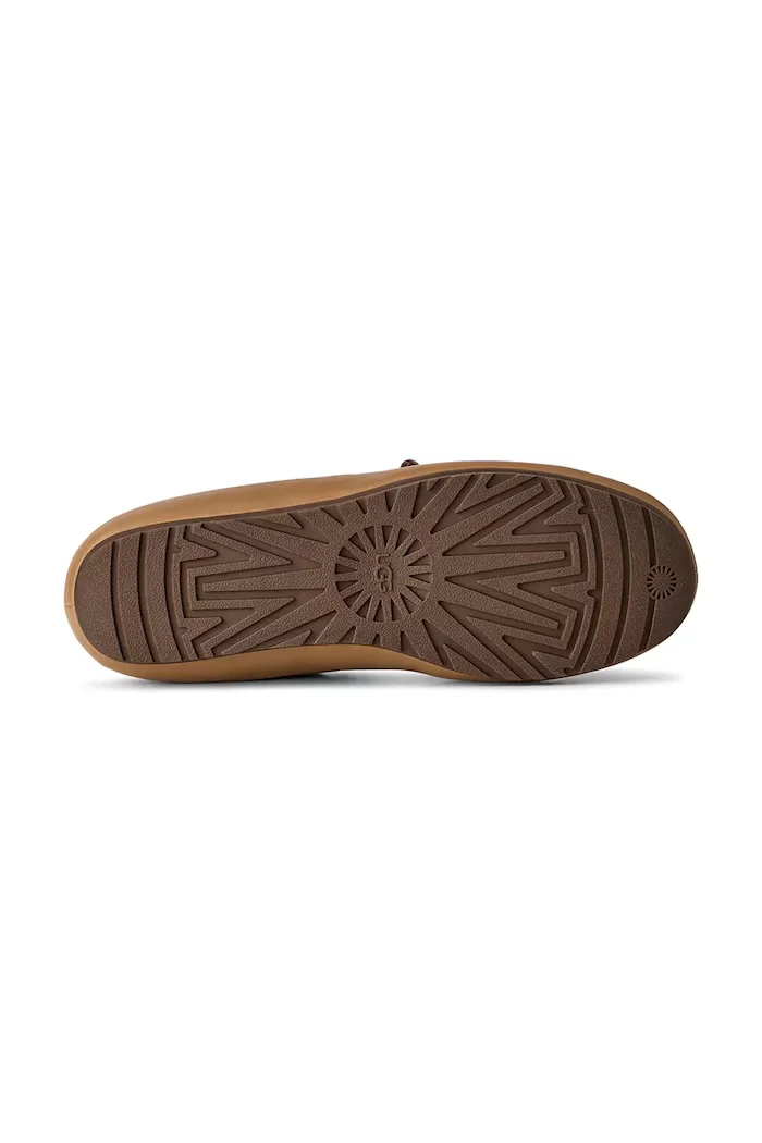 UGG мокасини дамски от велур W Quill Slip-On кафяви 1181470.CHE