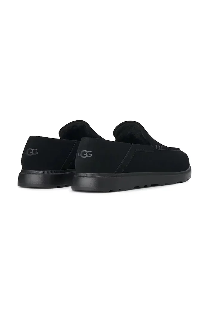 UGG мокасини мъжки от велур M Shep Loafer черни 1180472.BLK