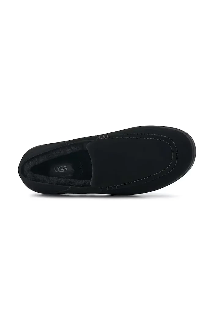 UGG мокасини мъжки от велур M Shep Loafer черни 1180472.BLK