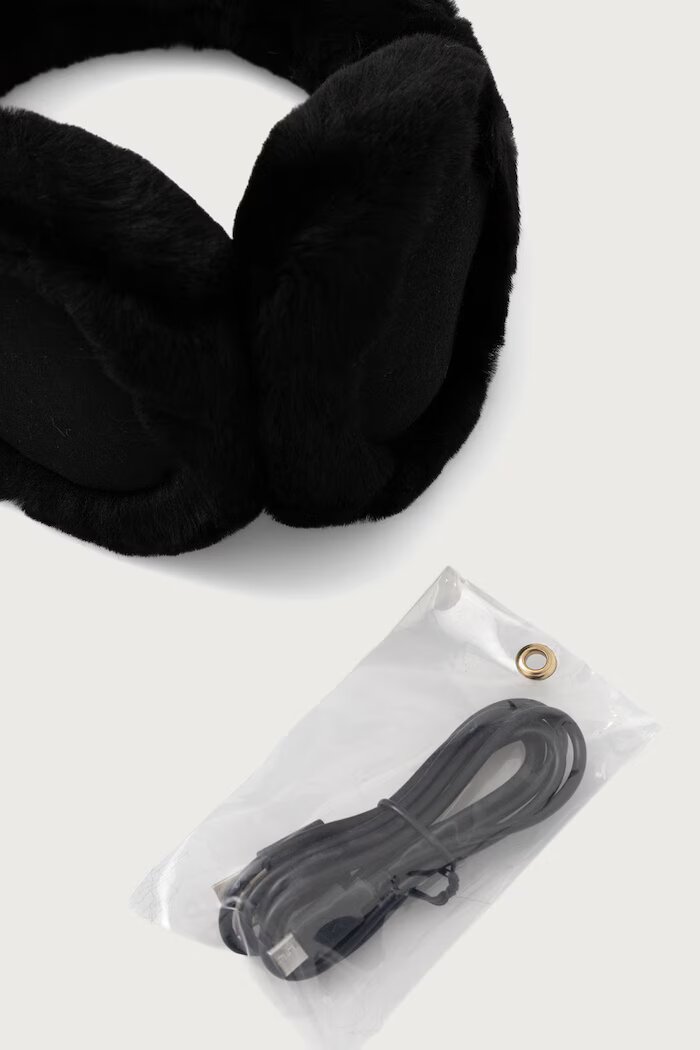 UGG наушници дамски от вълна черни 103267