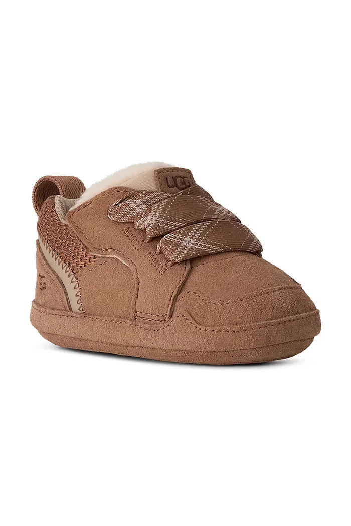 UGG обувки за деца от велур I BABY LOWMEL кафяви 1184311I