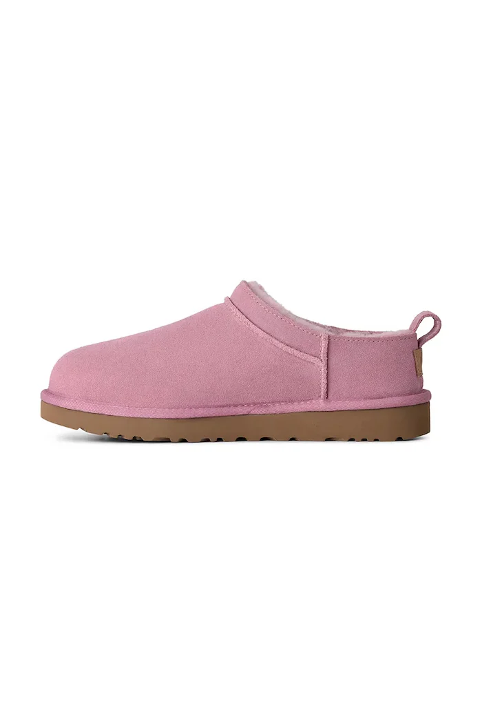 UGG пантофи дамски от велур W Classic Micro розови 1173891.DYR