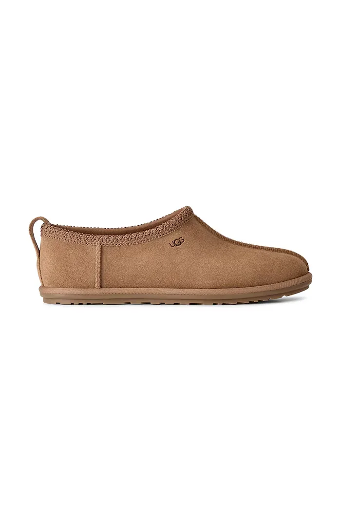 UGG пантофи дамски от велур W Tasman Deconstructed кафяви 1177490.CHE