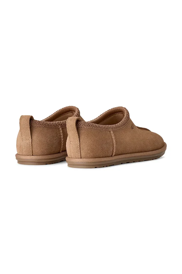 UGG пантофи дамски от велур W Tasman Deconstructed кафяви 1177490.CHE