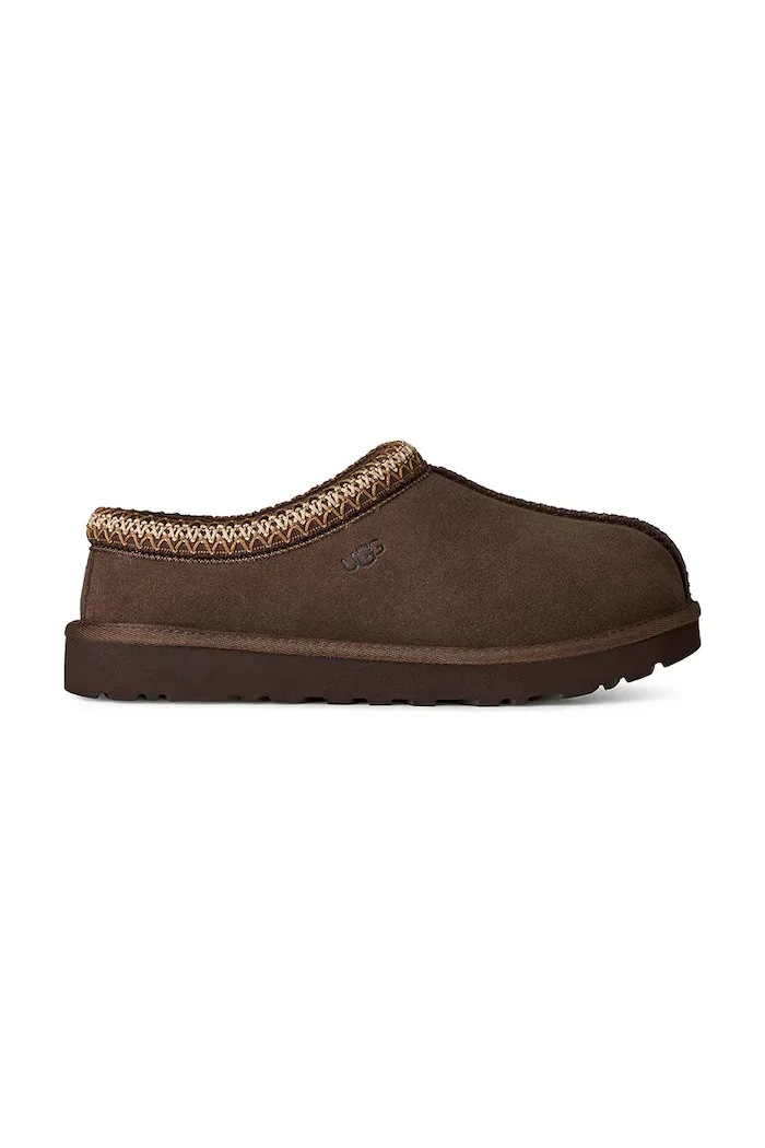 UGG пантофи дамски от велур W Tasman II кафяви 1174470.DDC