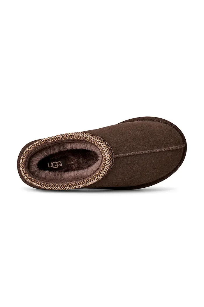 UGG пантофи дамски от велур W Tasman II кафяви 1174470.DDC