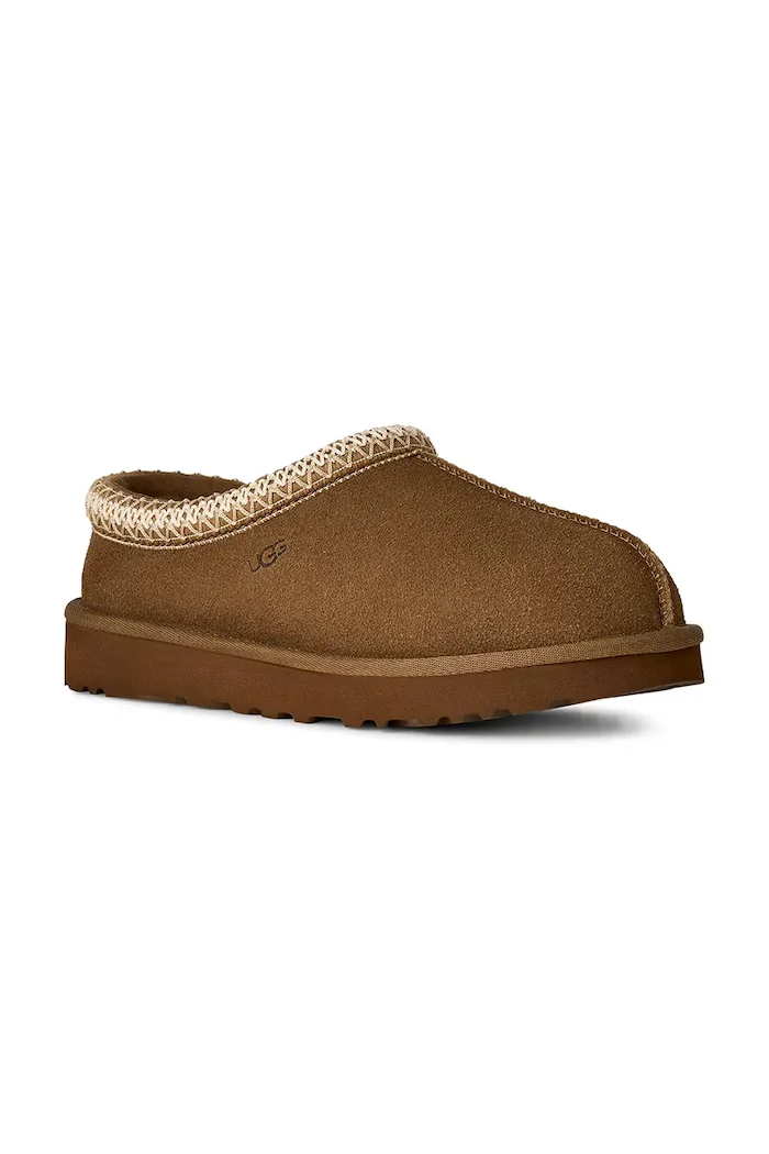 UGG пантофи дамски от велур W Tasman II кафяви 1174470.LBNZ