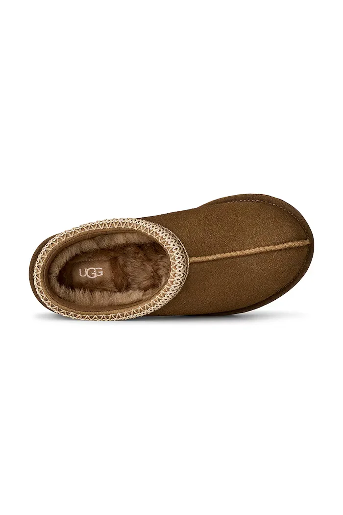 UGG пантофи дамски от велур W Tasman II кафяви 1174470.LBNZ