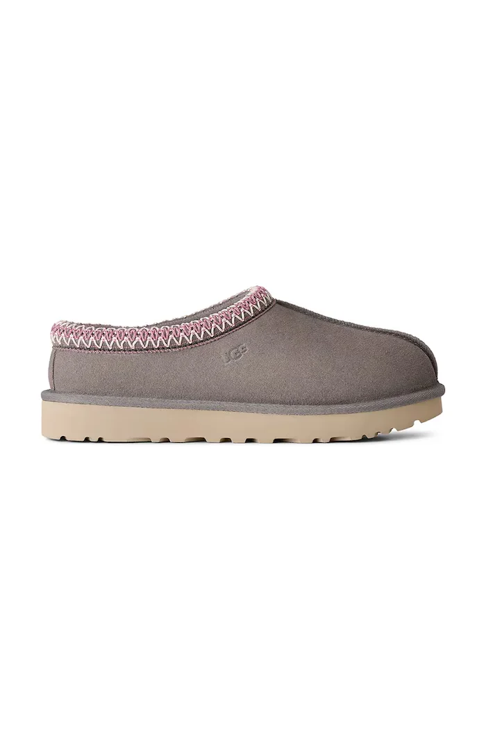 UGG пантофи дамски от велур W Tasman II сиви 1174470.SYGR