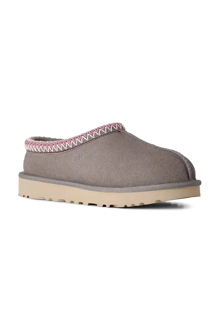 UGG пантофи дамски от велур W Tasman II сиви 1174470.SYGR