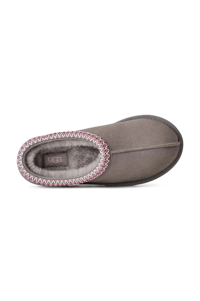 UGG пантофи дамски от велур W Tasman II сиви 1174470.SYGR