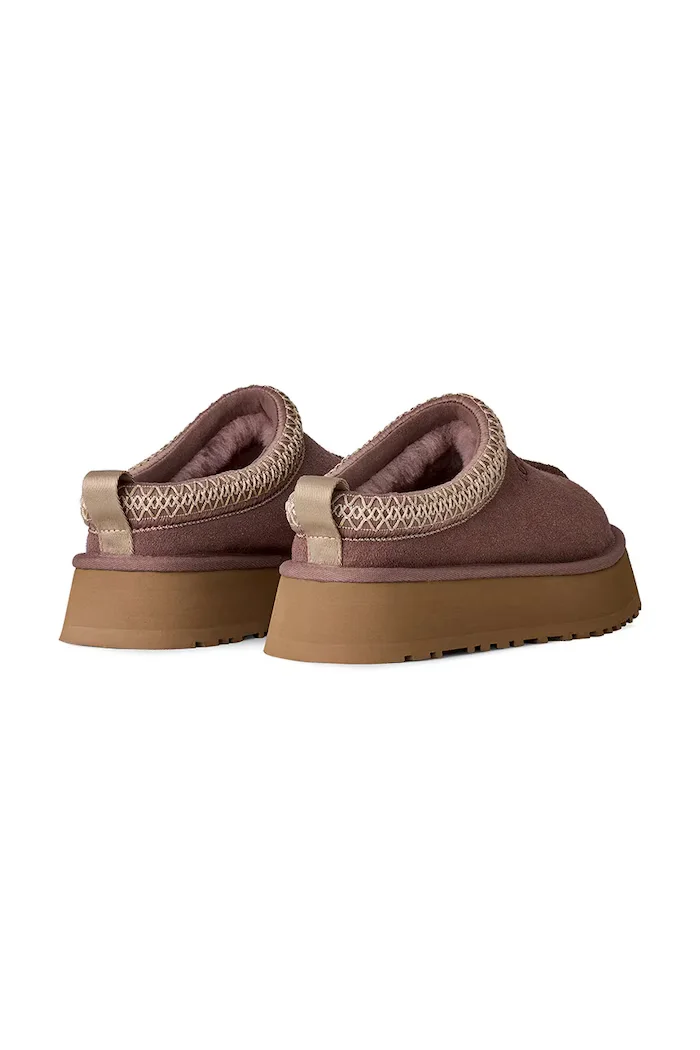 UGG пантофи дамски от велур W Tazz II кафяви 1174471.PRTBL