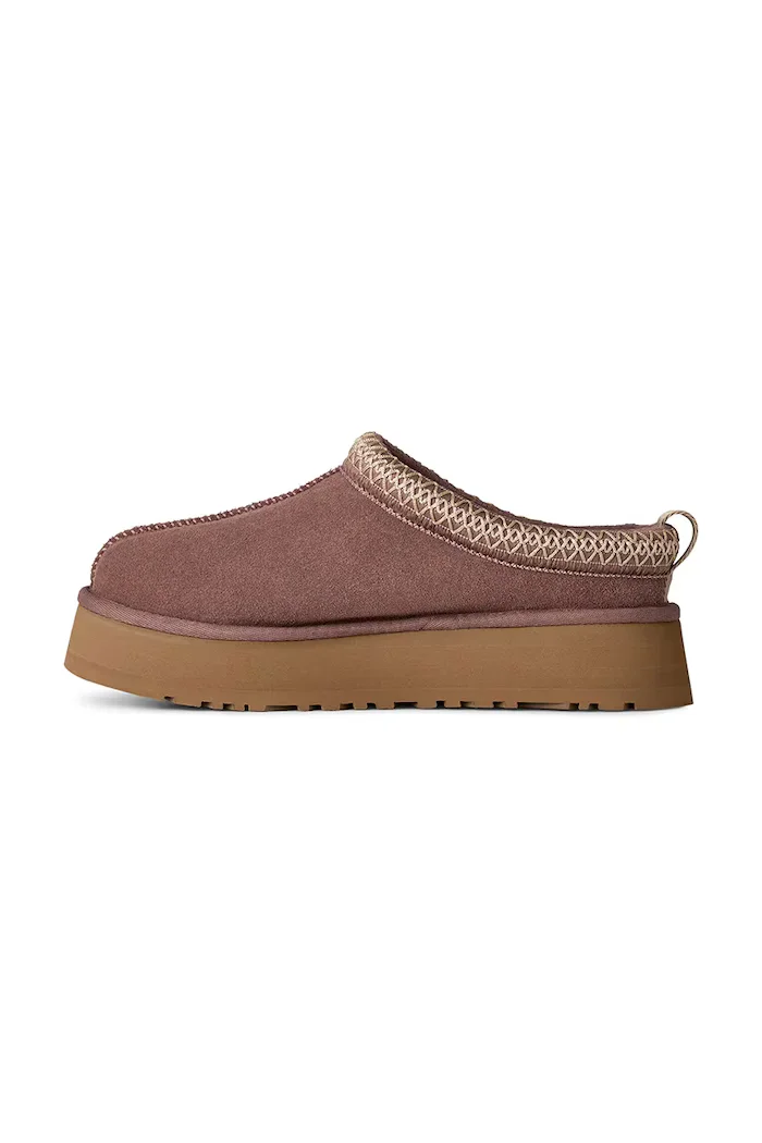UGG пантофи дамски от велур W Tazz II кафяви 1174471.PRTBL