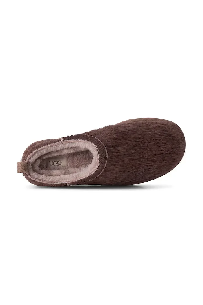UGG пантофи дамски W Classic Micro Calf Hair бежови 1180417.CRBO