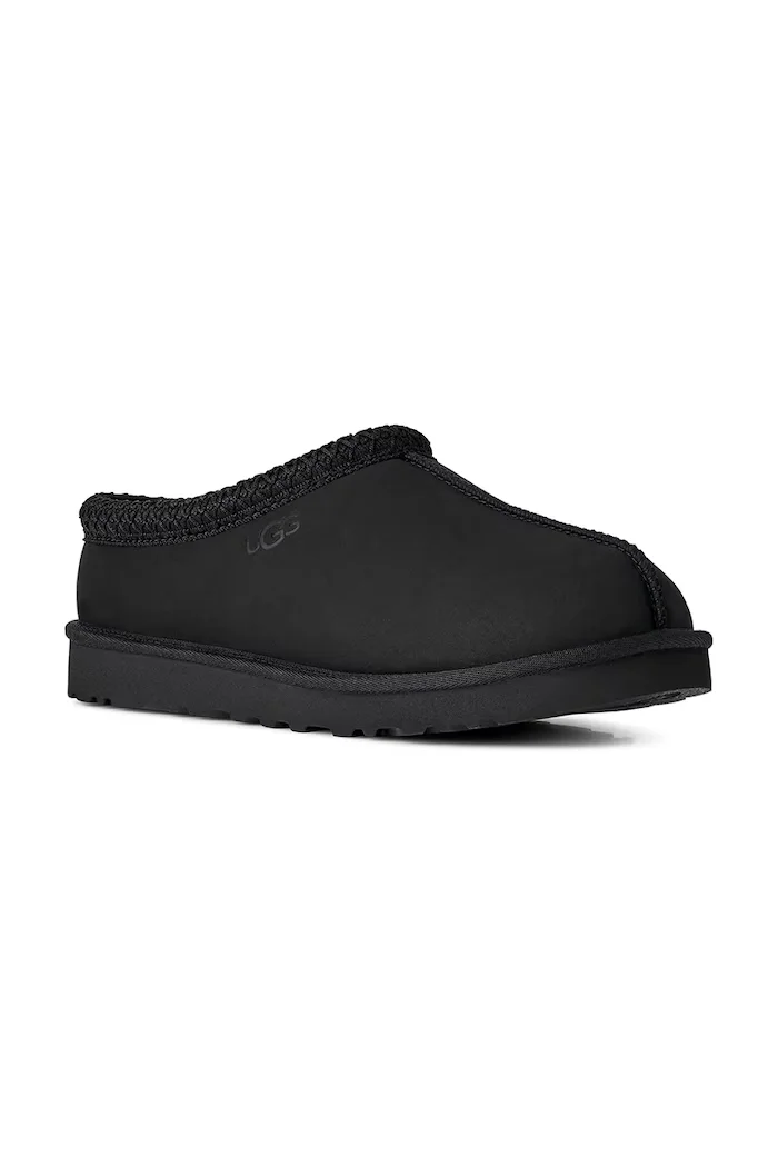 UGG пантофи мъжки от набук M Tasman II Nubuck черни 1175070.BLK