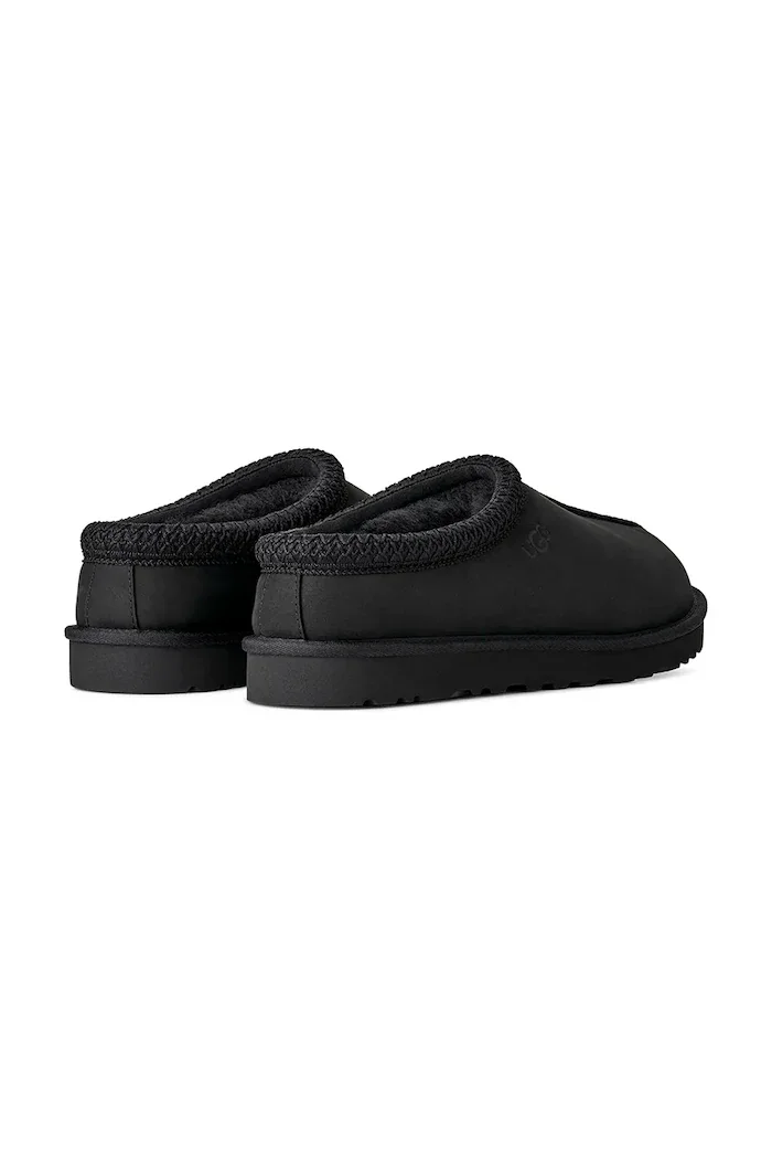 UGG пантофи мъжки от набук M Tasman II Nubuck черни 1175070.BLK