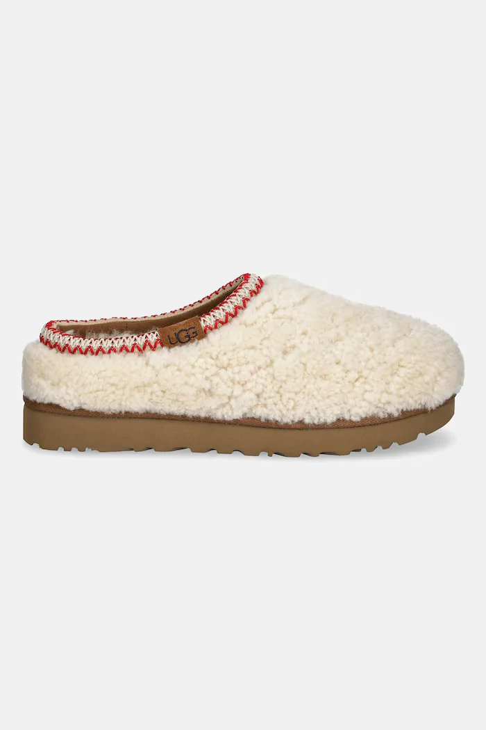 UGG Пантофи Tasman Maxi Curly в бежово 1158356-NAT