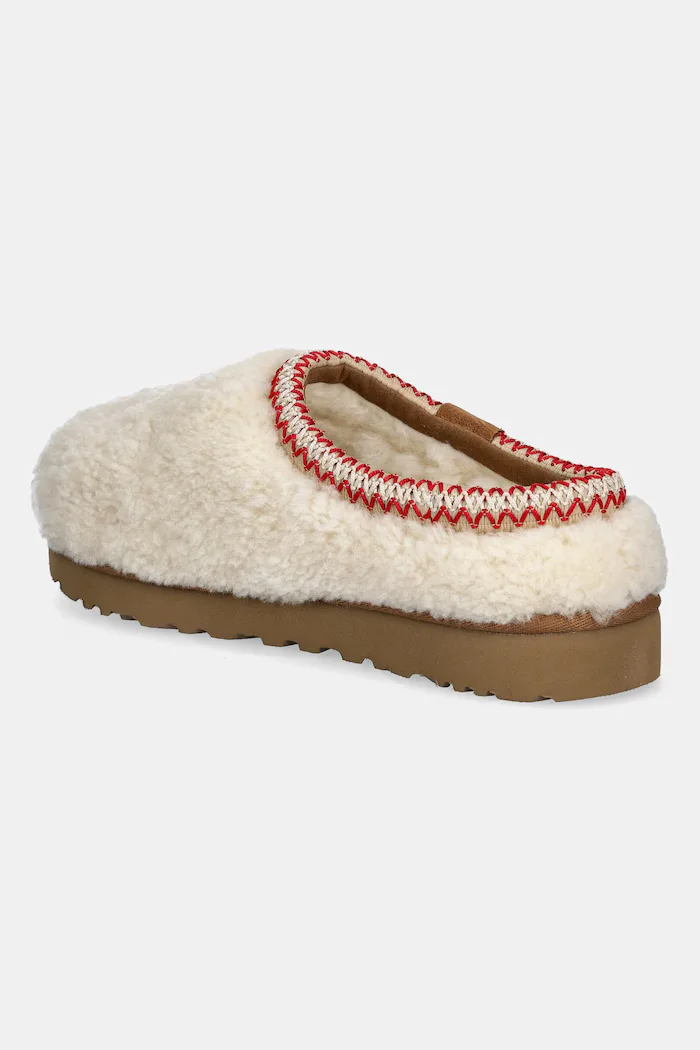 UGG Пантофи Tasman Maxi Curly в бежово 1158356-NAT
