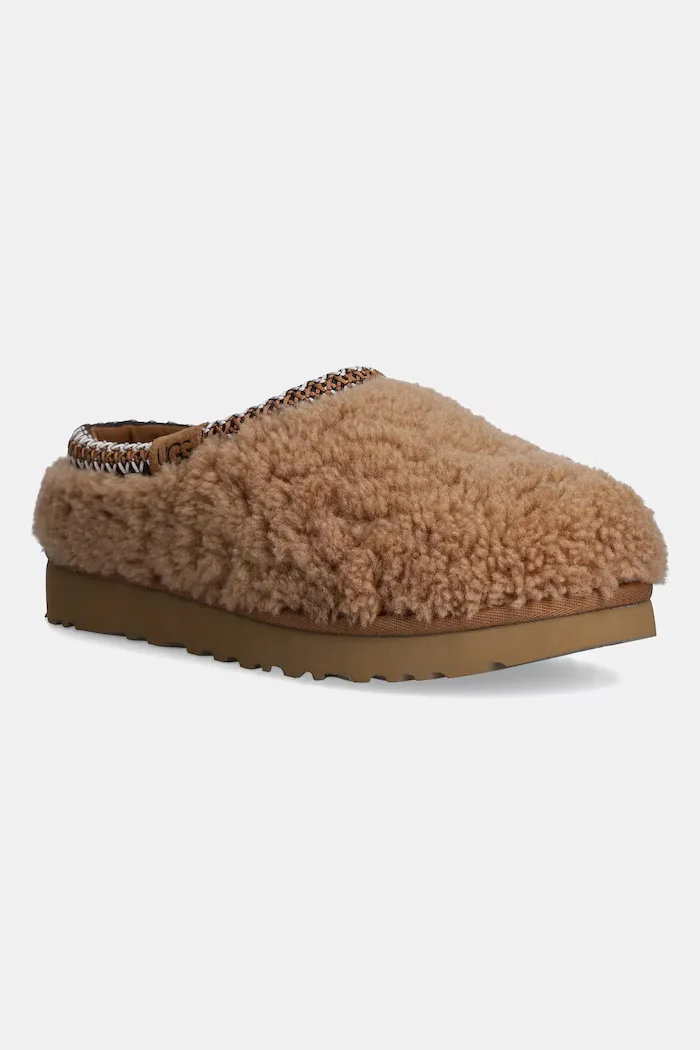 UGG Пантофи Tasman Maxi Curly в кафяво 1158356-CHE