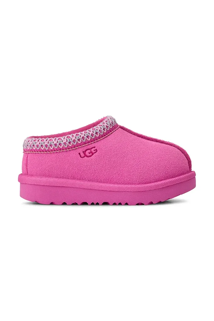 UGG пантофи за деца от велур TASMAN II розови 1019066T