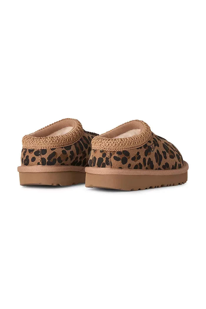 UGG пантофи за деца от велур TASMAN ISPOTTED кафяви 1184411T